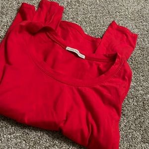 Red long sleeve t shirt